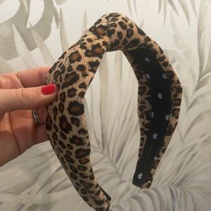 Lele Sadoughi leopard print headband